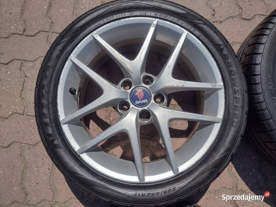 4 x alufelgi SAAB 93 17 5x110 ET41 OE12785710 małopolskie Tarnów