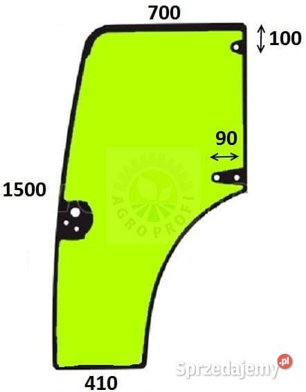 Drzwiszyba lewe do koparki ciągnika rolniczego Części i osprzęt rolniczy Pakość