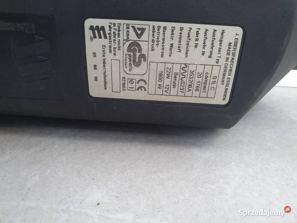 Ogrzewanie postojowe Eberspacher B1LC Compact Sokolniki-Las