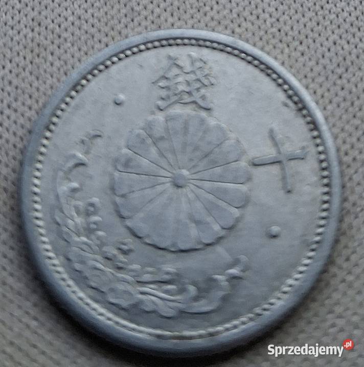 JAPONIA10 SEN1941 r 16WIŚNIA I CHRYZAMTEMA Antyki, Sztuka, Kolekcje Legionowo