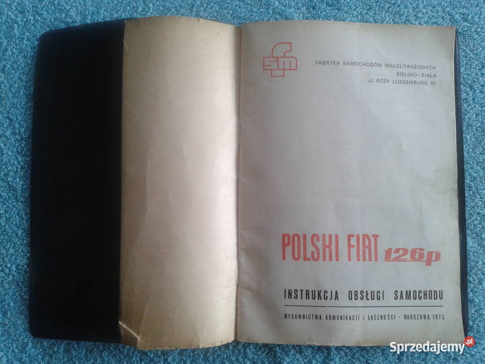 instrukcja obsługi samochodu FIAT 126p 1973 lubelskie
