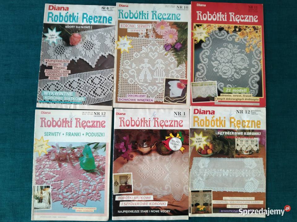 Diana Robótki Ręczne 13 numerów Moje Robótki Lublin sprzedam