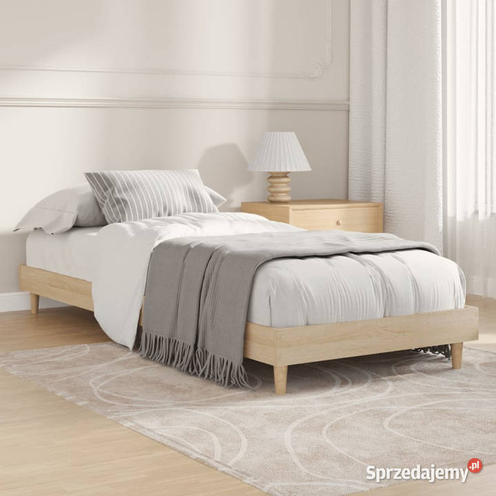 Łóżko bez materaca dąb sonoma 75x190 WM832104 20cm Warszawa