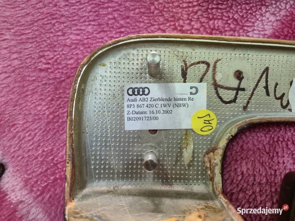 audi a3 8P decory drewno