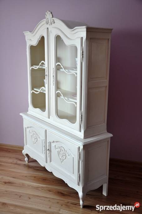 Witryna ludwikowska shabby chic malowana kolor e 126cm wielkopolskie Poznań sprzedam