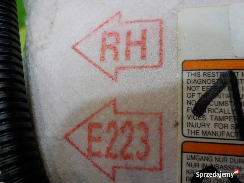 MAZDA CX7 23 T 08r AIRBAG poduszka fotela prawa osobowe sprzedam