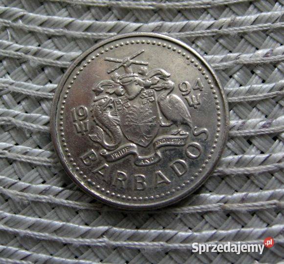 Barbados 25 Cent 1994r wielkopolskie