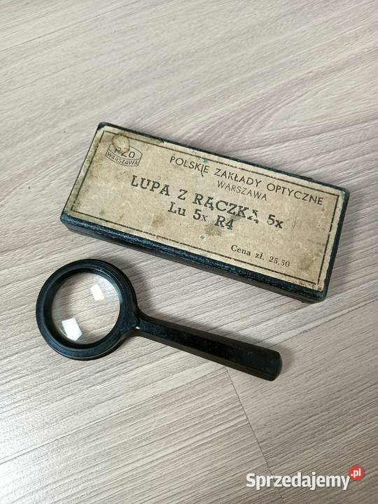 Stara lupa Polskie Zakłady Optyczne 5x R4 PZO Antyki Kraków