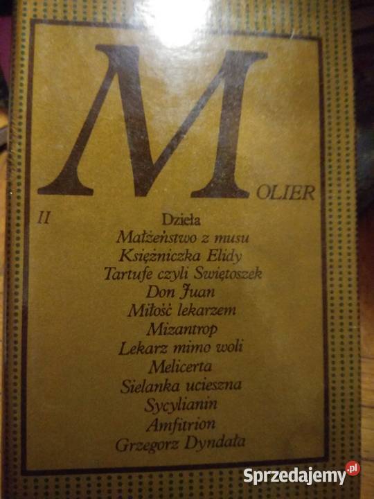Molier Dzieła Don Juan Mizantrop książki Warszawa