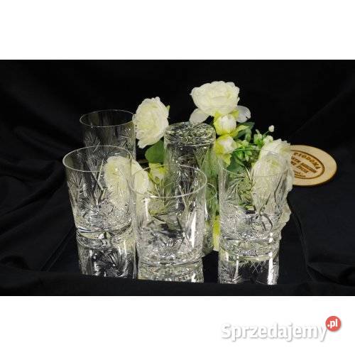 Komplet kryształowych szklanek do whisky 5 sztuk śląskie