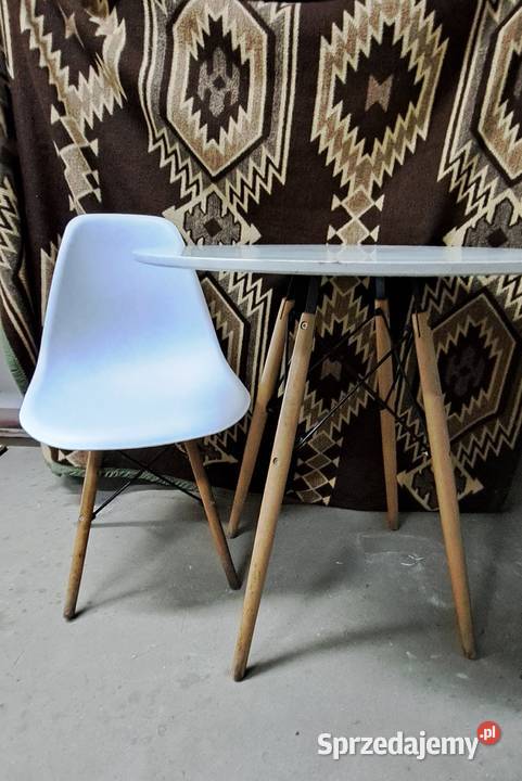 krzesło białe drewniane nogi Krzesła Warszawa