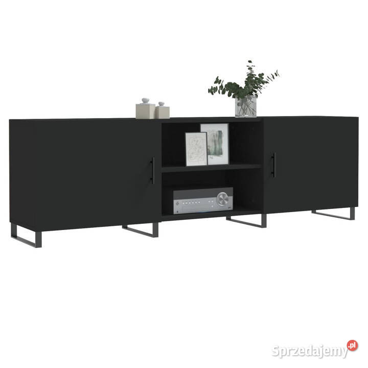 Szafka pod TV czarna 150x30x50 materiał Warszawa sprzedam