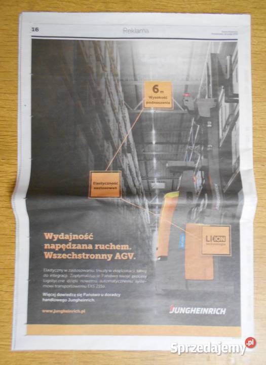 Logistyka dwa dodatki Gazeta Wyborcza Pozostałe Parczew