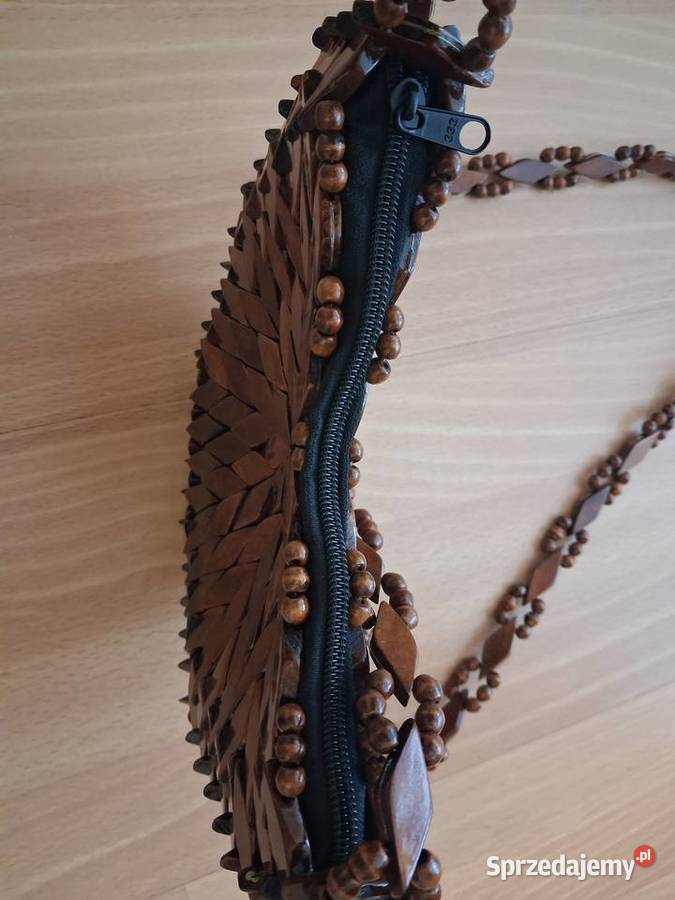 Nowa torebka drewniana w stylu boho Dla kobiet Warszawa