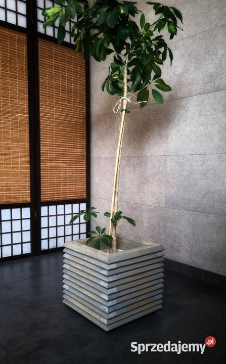 Donica drewniana 3D nowoczesna industrialna Kalety