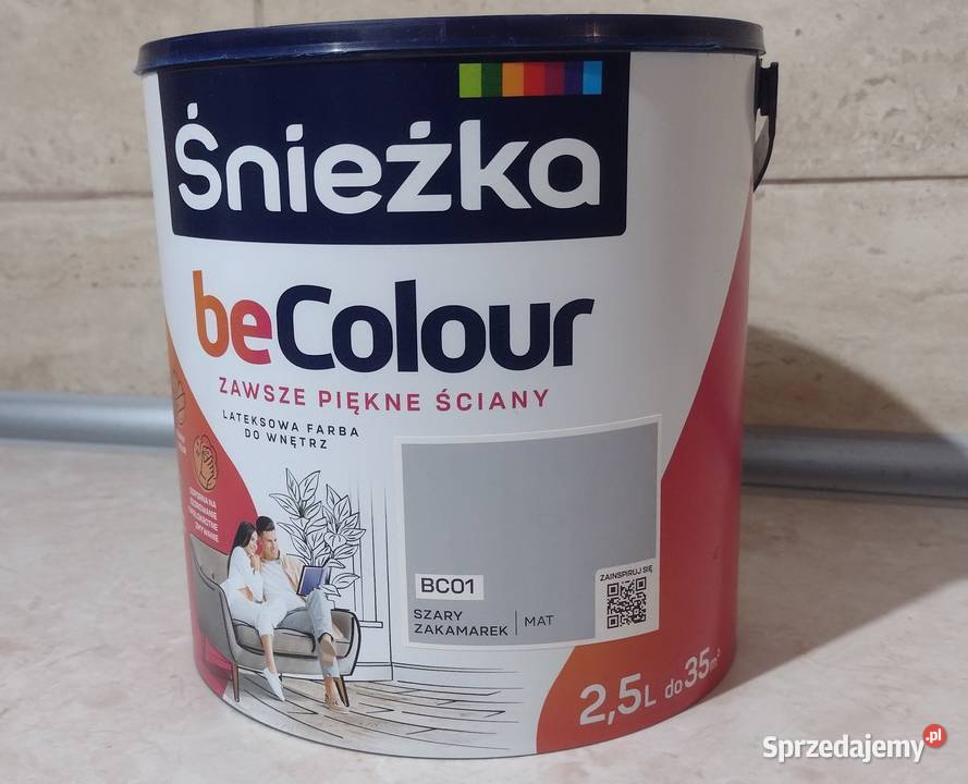 Śnieżka beColour BC01 szary zakamarek 25 l małopolskie Libiąż
