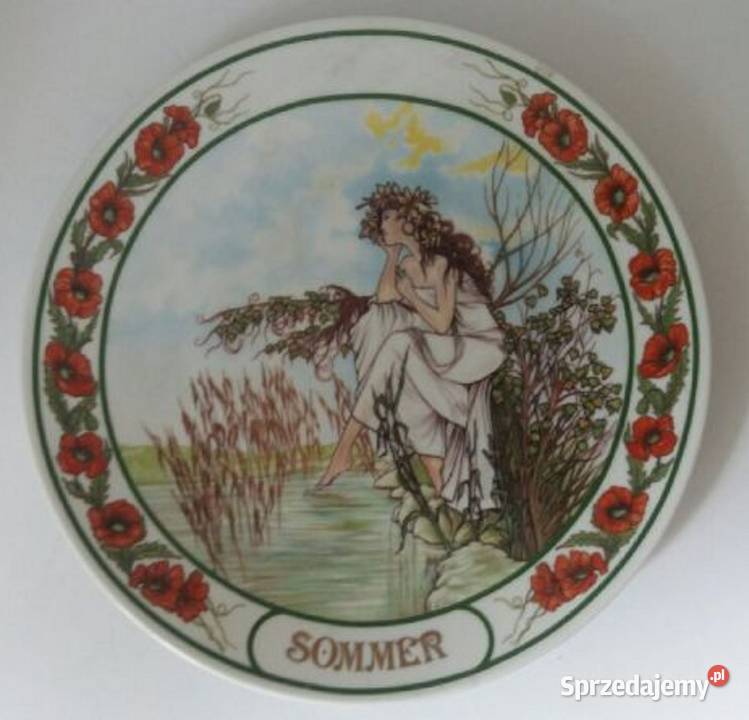 Talerz Kolekcjonerski Sommer Lato Porcelana i szkło Gdańsk
