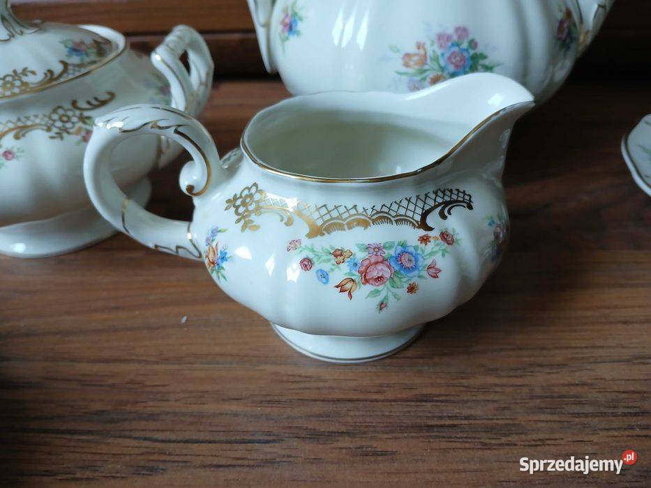 Stary zestaw do kawy Krautheim Bavaria na 6 osób Porcelana i szkło małopolskie Kraków