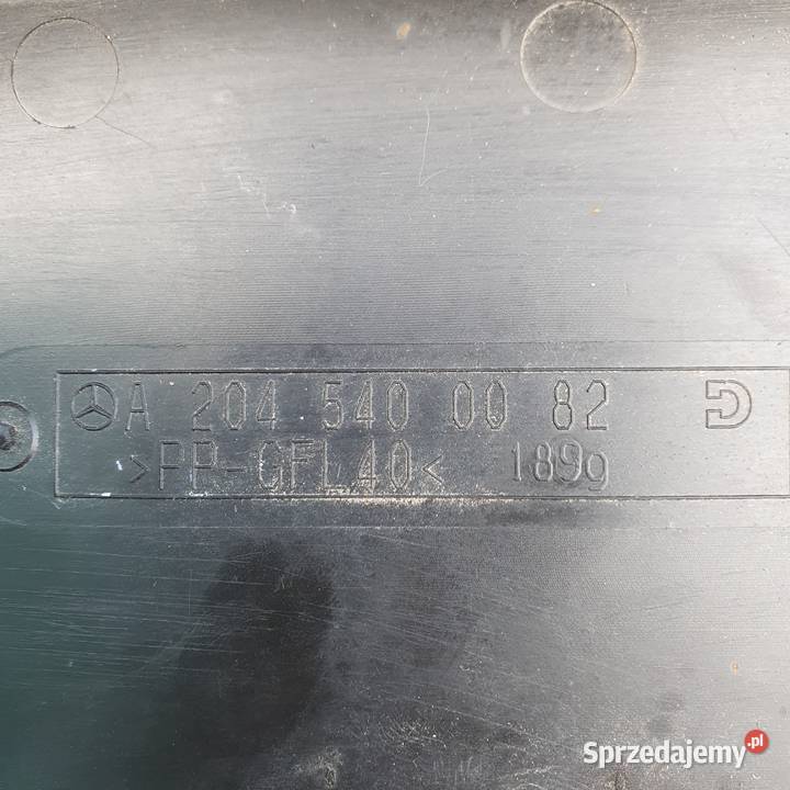 MERCEDES CKLASA W204 POKRYWKA SKRZYNKI lubuskie