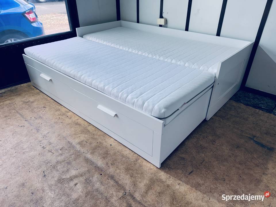 IKEA BRIMNES Leżanka Łóżko z 2 szufladami 2 Rybnik