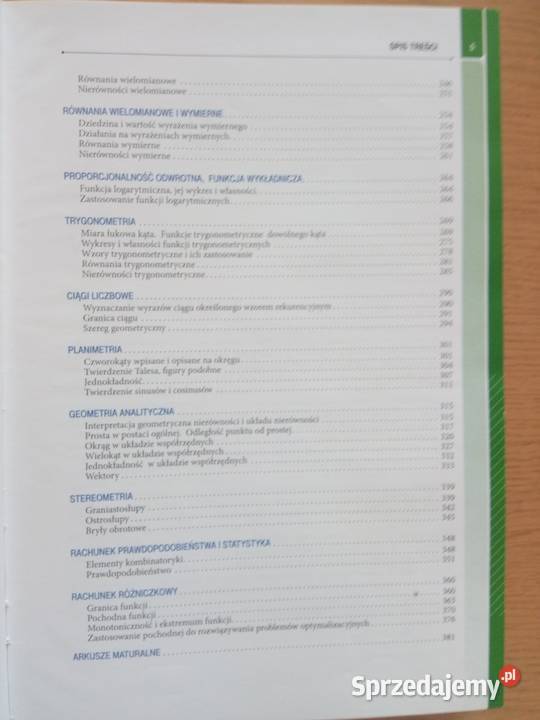 Matura z matematyki vademecum liceum wydawnictwo kompendium, repetytorium, opracowanie