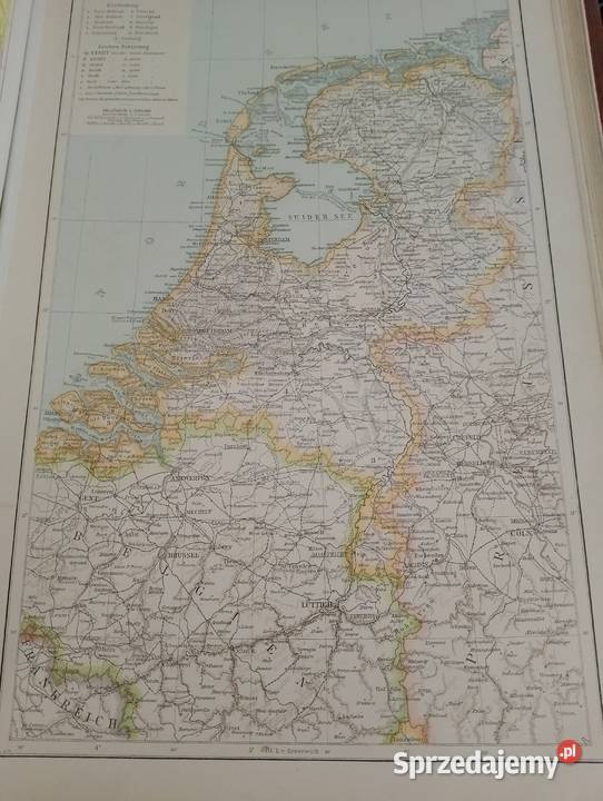 HANDATLAS RICHARD ANDREES WYDANY1881 Antykwariat Wilkowice