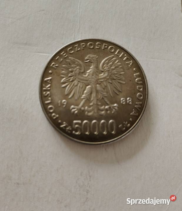 Srebrna moneta 5000 z 1988r Lublin