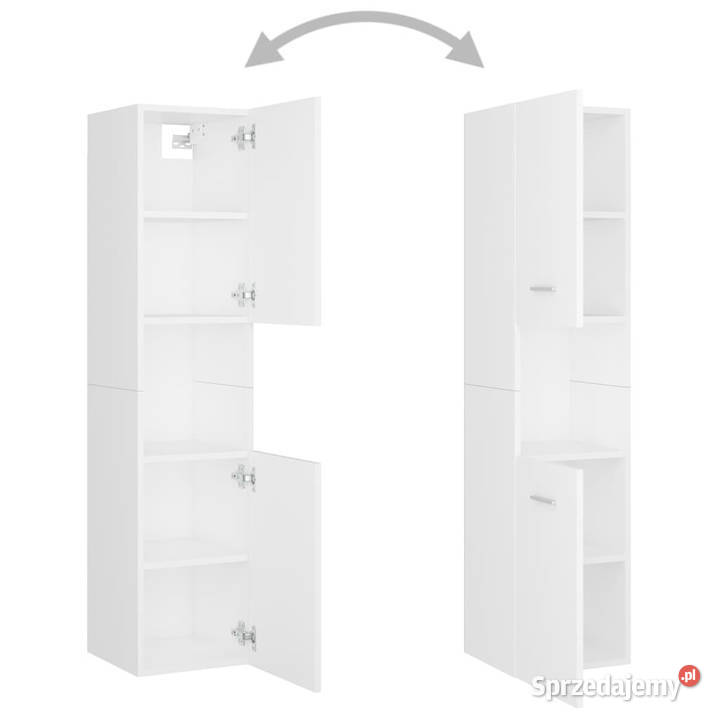 Szafka łazienkowa biała 30x30x130 materiał