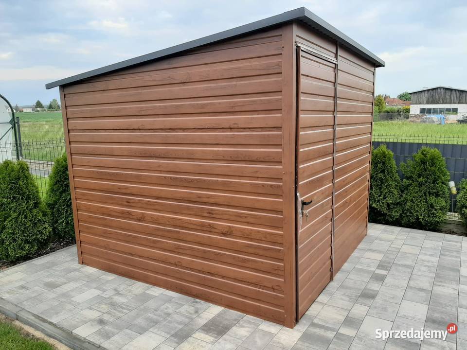 Schowek na Narzędzia Mały Garaż Blaszany Wiatka Szczyrzyc