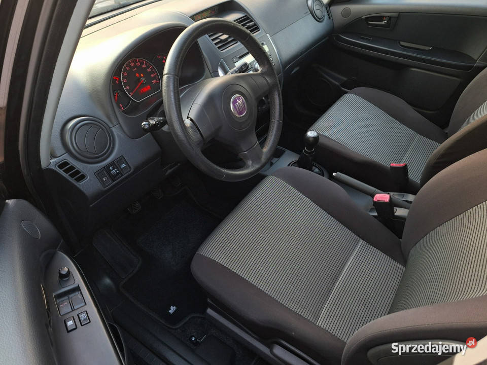 Fiat Sedici 4x4 16benz ŁADNE czarny Olsztyn sprzedam