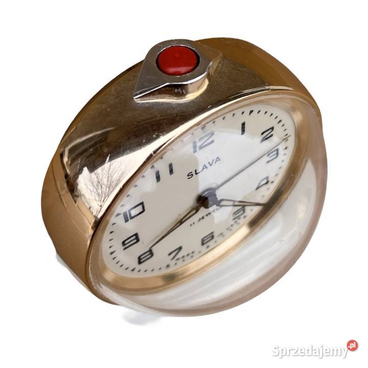 Piękny budzik mechaniczny Slava made in ZSRR budzik Warszawa