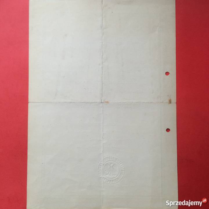 781 Akt Mianowania Chrobak sprzedam