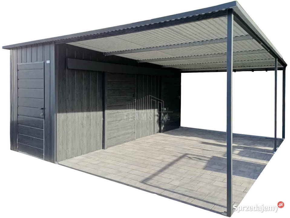 Schowek domek ogrodowy 17x5 wiata 33m 2x drzwi wielkopolskie