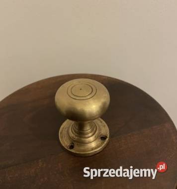 Gałka stara przedwojenna brąz mosiądz ciężka łódzkie