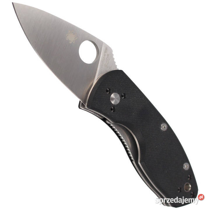 Nóż składany Spyderco Ambitious G10 Black Plain Warszawa