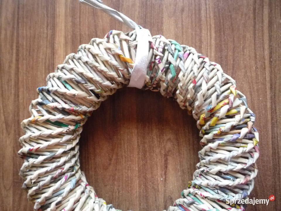 Duży Wianek baza do stroików Origami z gazet Szczecin sprzedam