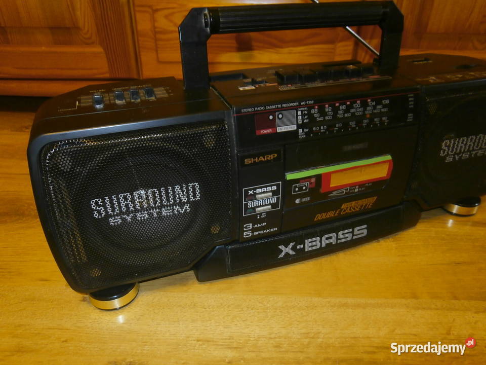 Radiomagnetofon BOOMBOX SHARP WQT352HBK sprawny Łódź