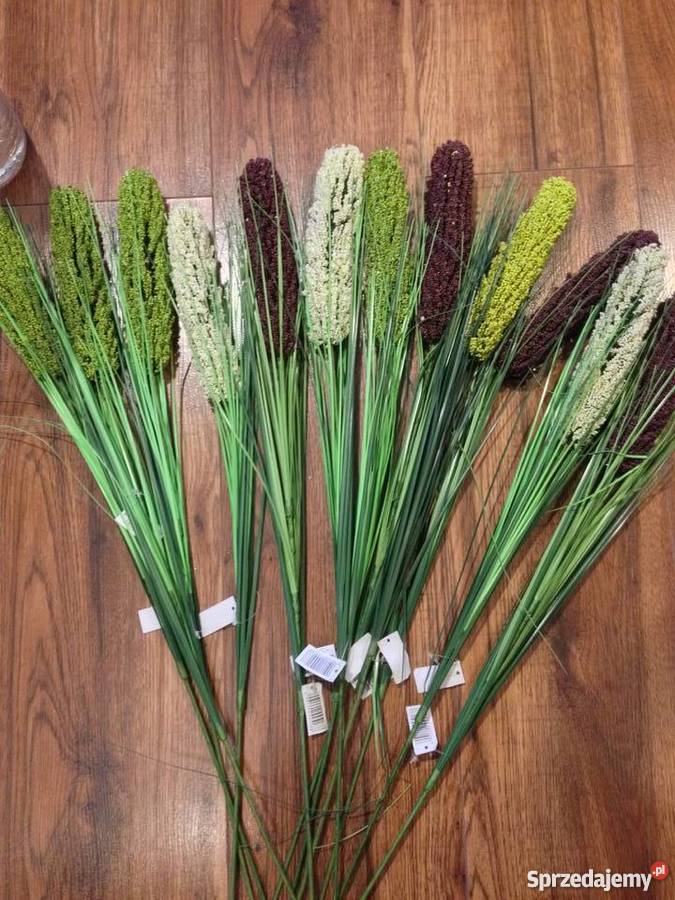 Kwiaty do wazonu sztuczne pałki dekoracja