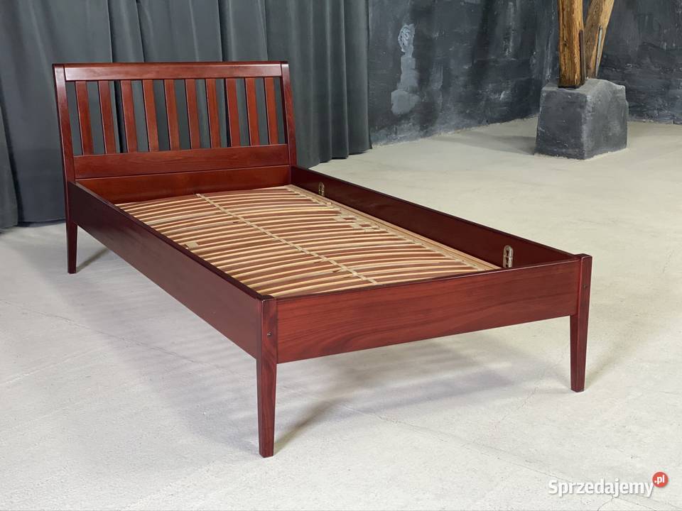 Łóżko drewniane 100x200 regulowany stelaż lite Budno