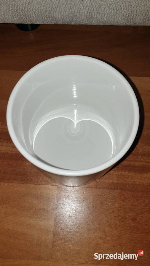 Osłonka doniczka ceramiczna w monstery kształ