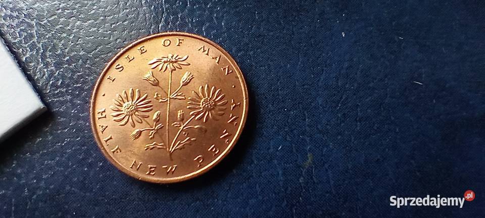 Stare monety 12 nowego pens 1971 Wyspa Man Lesko