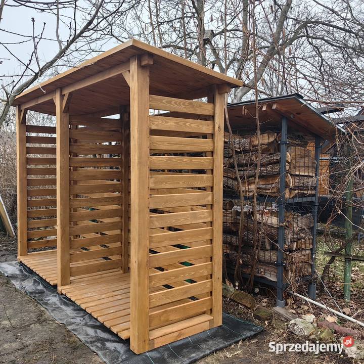 Drewutnia poszerzana 314 x 08m z dachem prostym Kalety