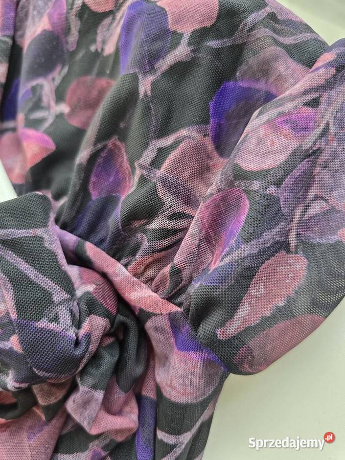 Sukienka siateczkowa z gumkami Fiolet Rybnik