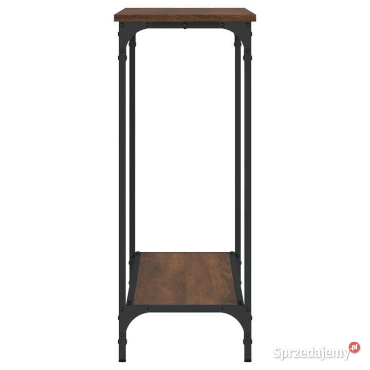 Stolik konsolowy brązowy dąb 101x305x75 WM837706 Warszawa