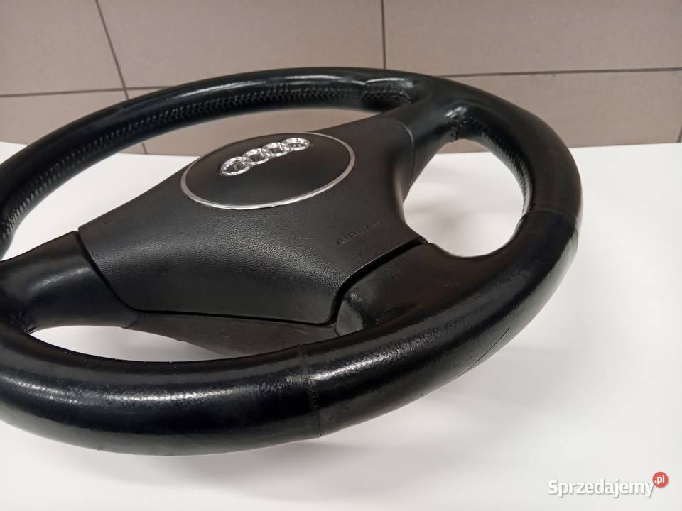 Kierownica skórzana z air bag komplet AUDI A3 8L Gołaszyce
