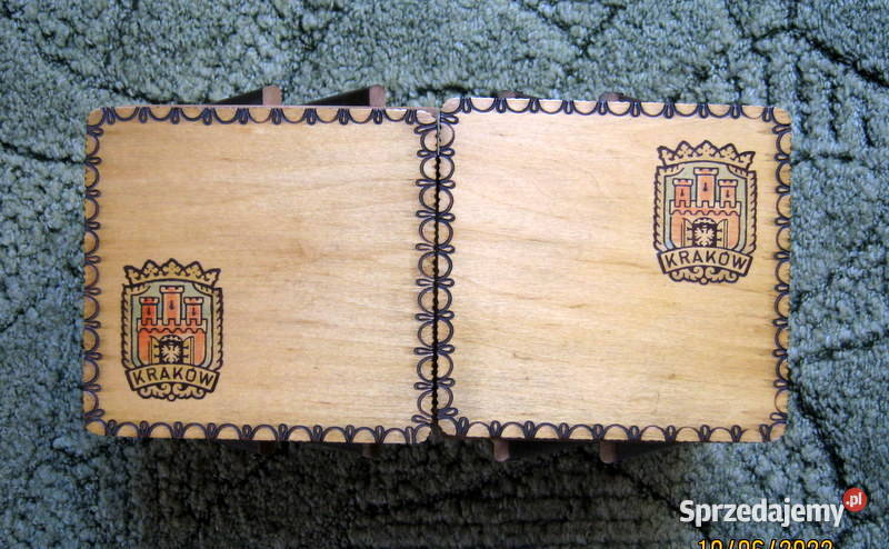 Drewniany niezbędnik pamiątka z Krakowa Kraków