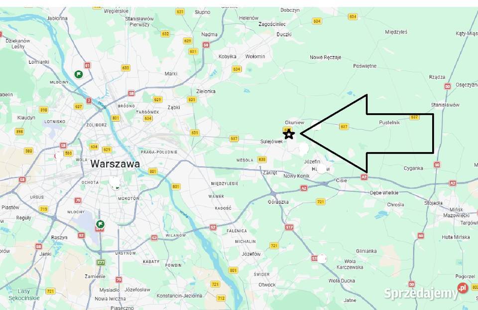 Działka Przemysłowo Usługowa 16ha mazowieckie Okuniew sprzedam