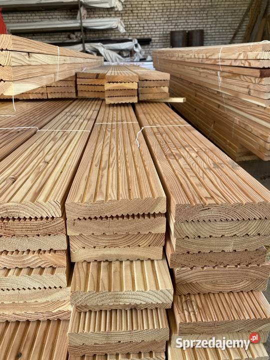 Deska modrzewiowa ryflowana Łagiewniki sprzedam
