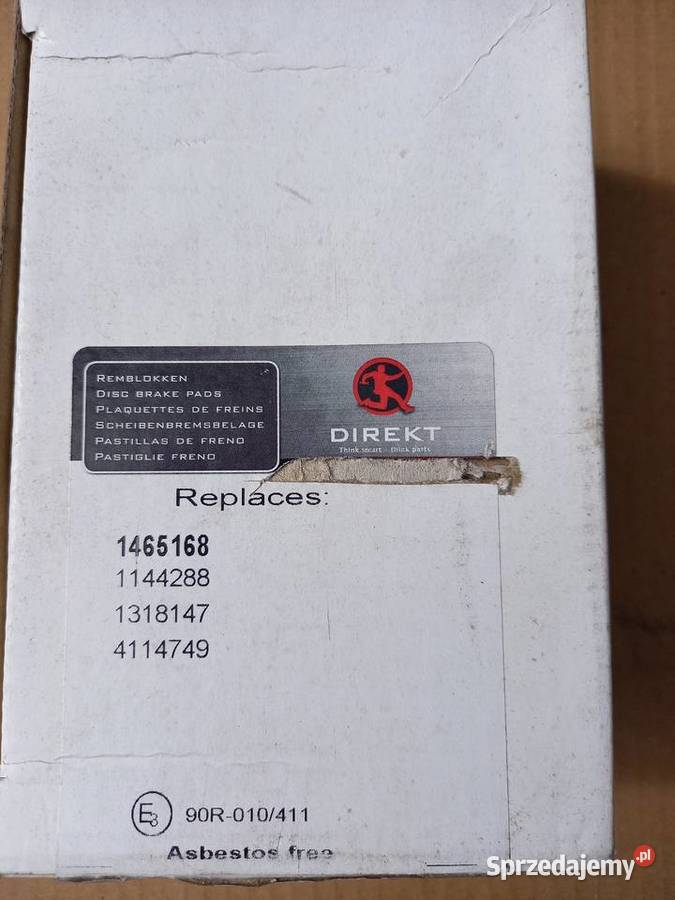 1465168 DIREKT klocki hamprzód Transit 00 FWD Części Kraków