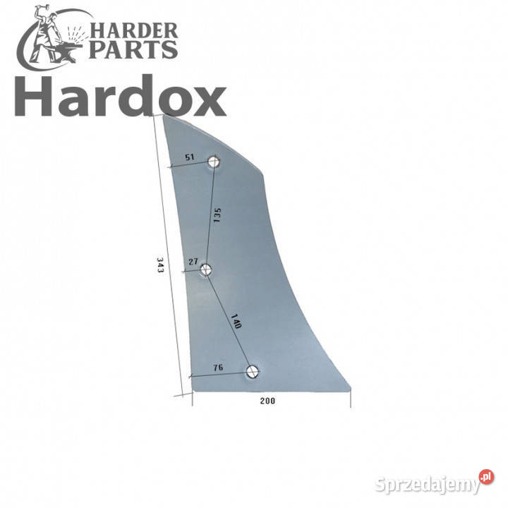 Pierś HARDOX 51154P części do pługa FROST podlaskie Suwałki sprzedam